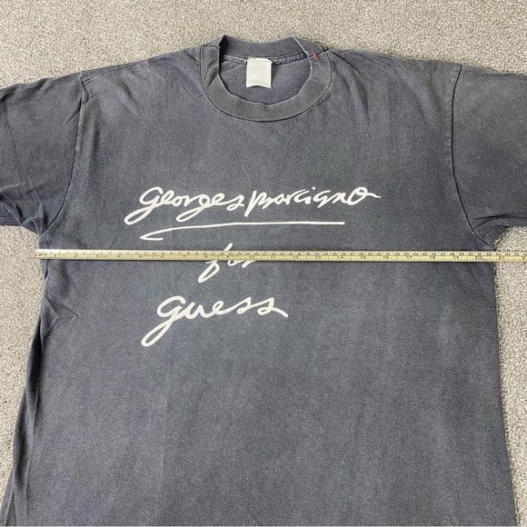 Vintage George’s Marciano For Guess Single Stitched Black Men’s T-Shirt Sz Small - Picture 6 of 8